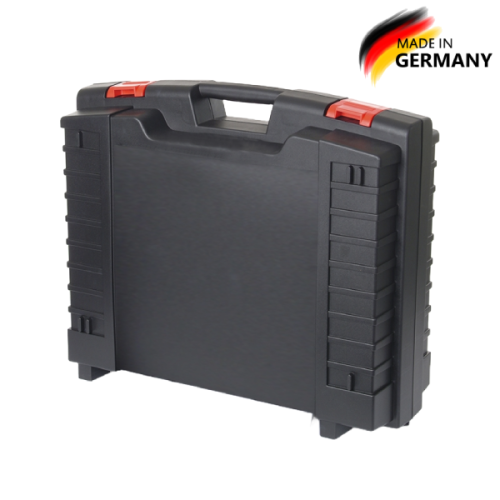 Кейс HEAVY 4054 черный с красными защелками и красной ручкой Кейс HEAVY 4054 черный с красными защелками и красной ручкой